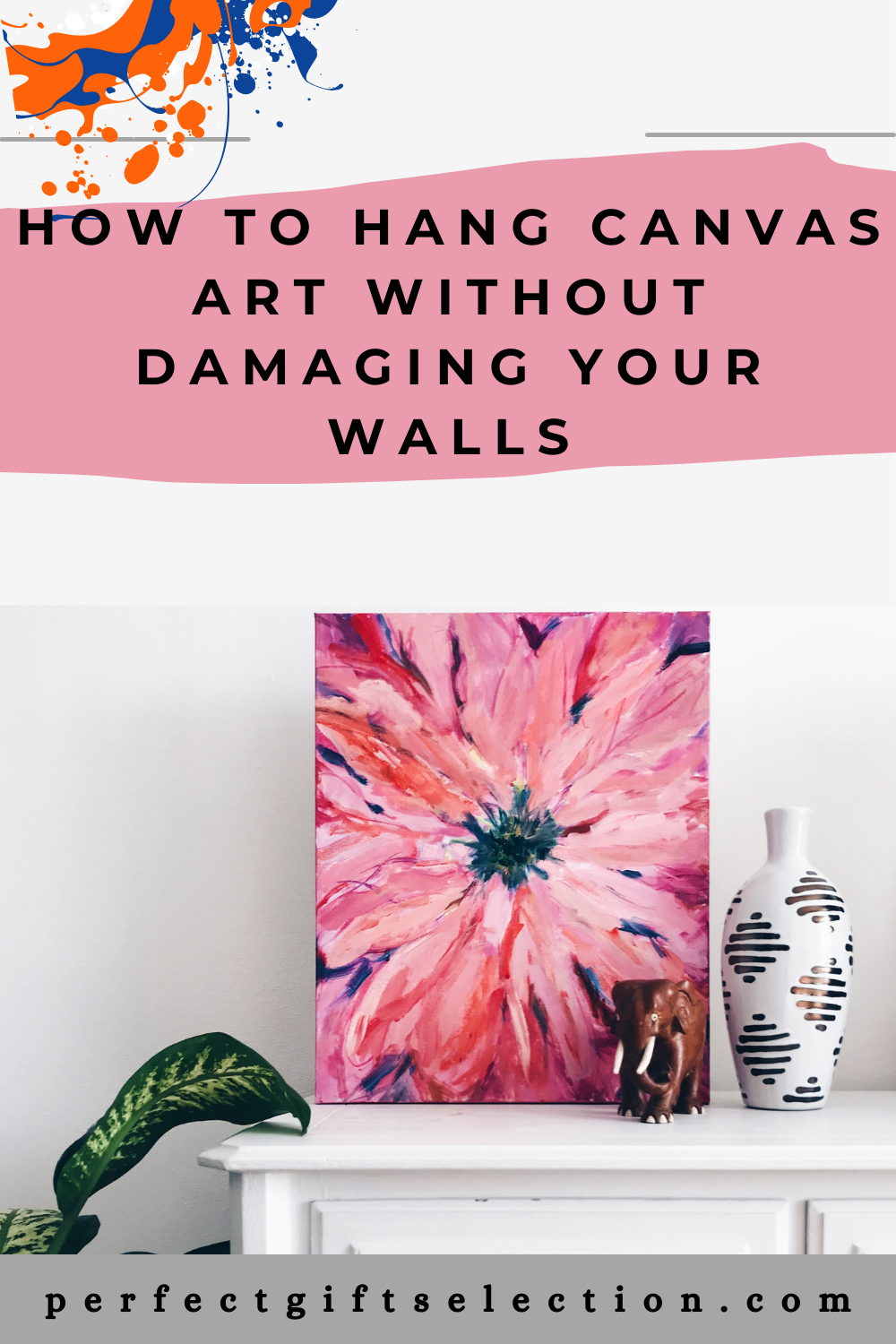 How to Hang Canvas Art Without Damaging Your Walls