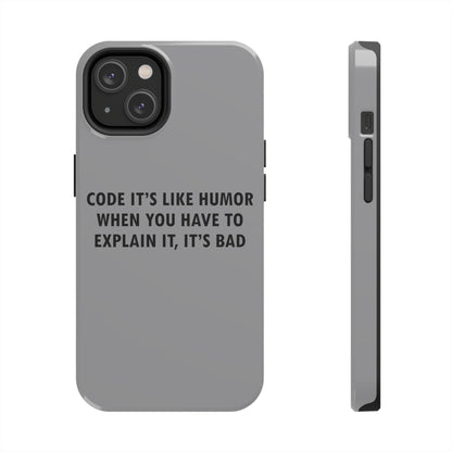 Humor Programming IT for Computer Security Hackers Tough Phone Cases Case-Mate