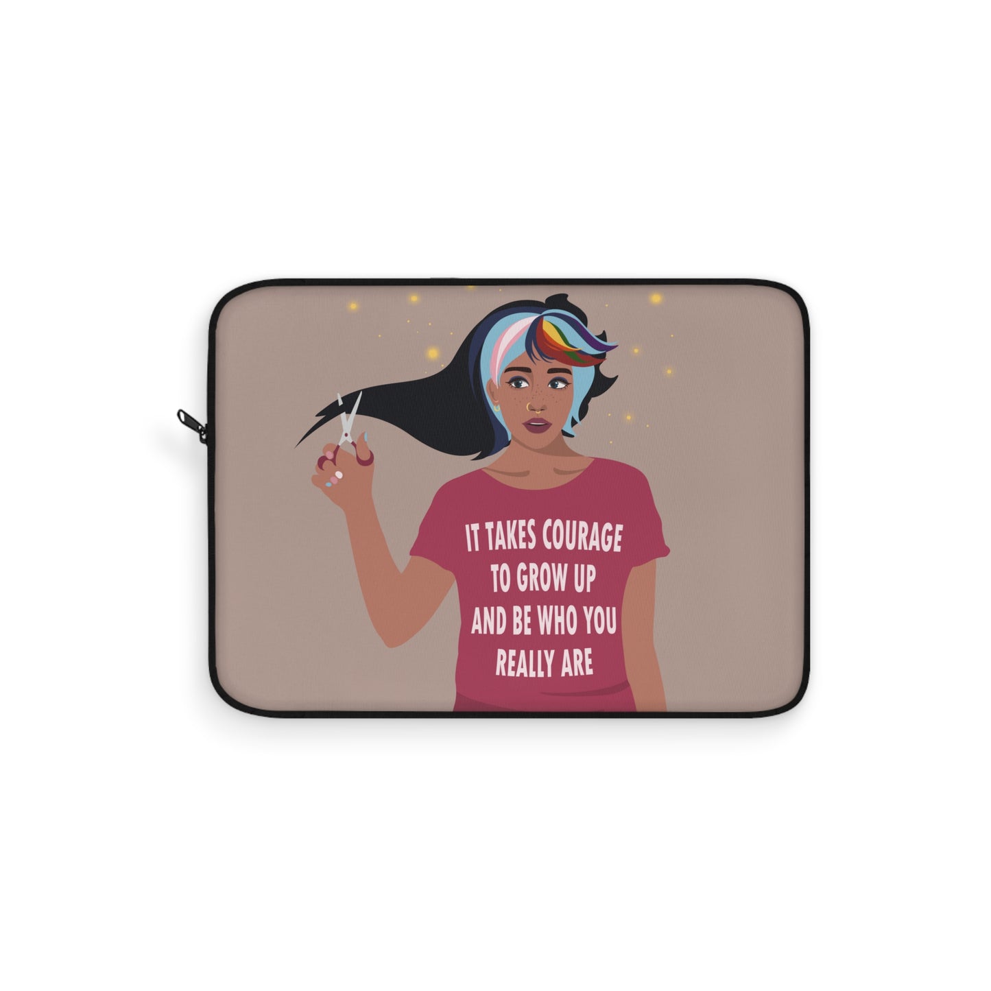 Be Who You Are LGBT Motivational Quotes Laptop Sleeve