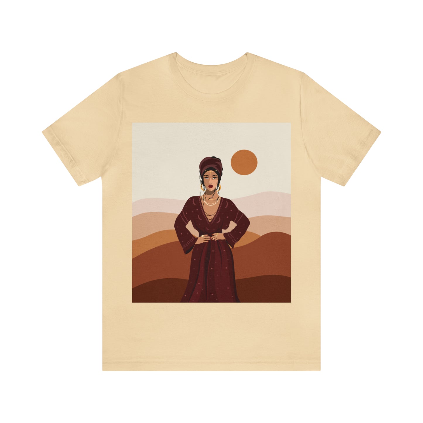 Sand Woman Desert Boho Style Art Unisex Jersey Short Sleeve T-Shirt