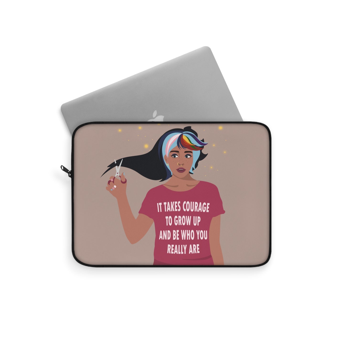 Be Who You Are LGBT Motivational Quotes Laptop Sleeve