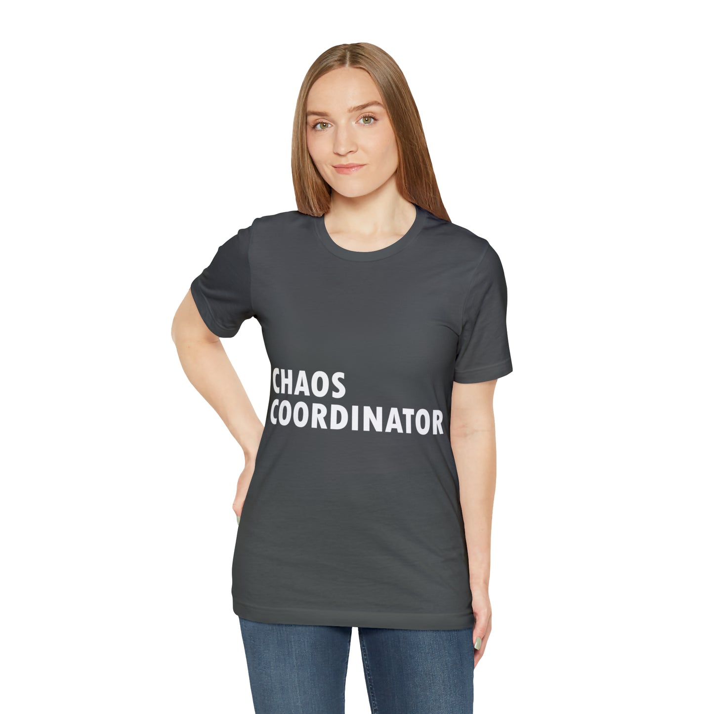 Chaos Coordinator Funny Humor Slogans Unisex Jersey Short Sleeve T-Shirt