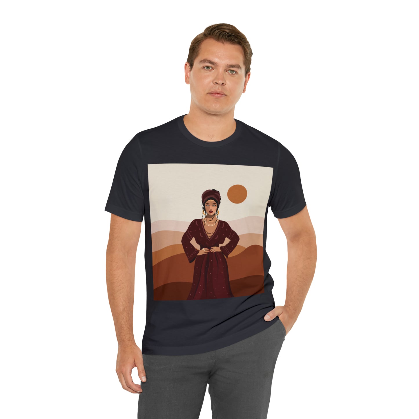 Sand Woman Desert Boho Style Art Unisex Jersey Short Sleeve T-Shirt