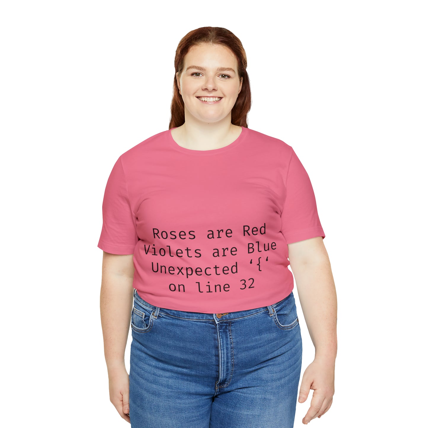 Roses are Red Programming IT for Computer Security Hackers Unisex Jersey Short Sleeve T-Shirt