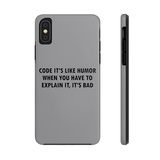 Humor Programming IT for Computer Security Hackers Tough Phone Cases Case-Mate