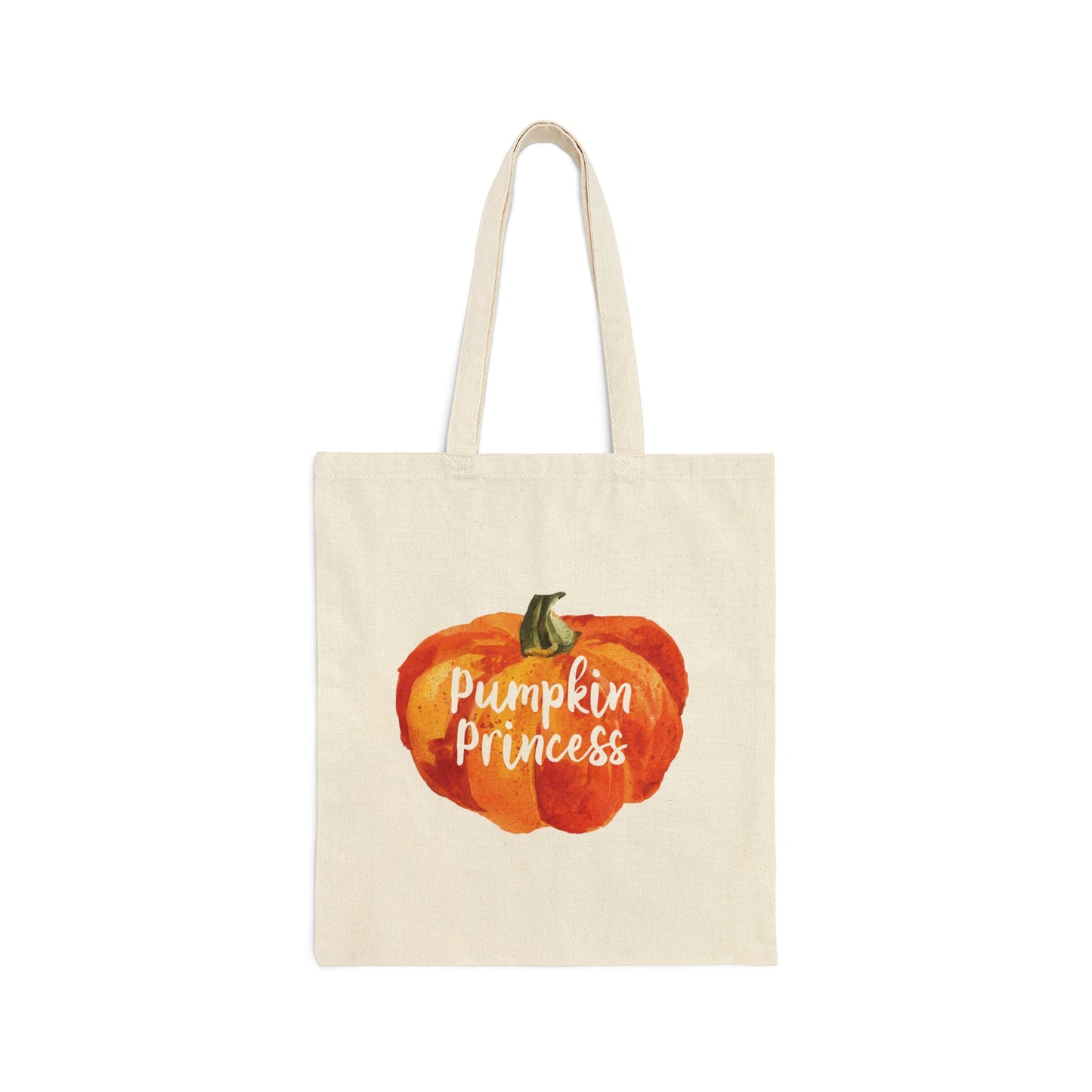 Pumpkin Halloween Princess Spooky Monster Jack O Lantern Canvas Shopping Cotton Tote Bag