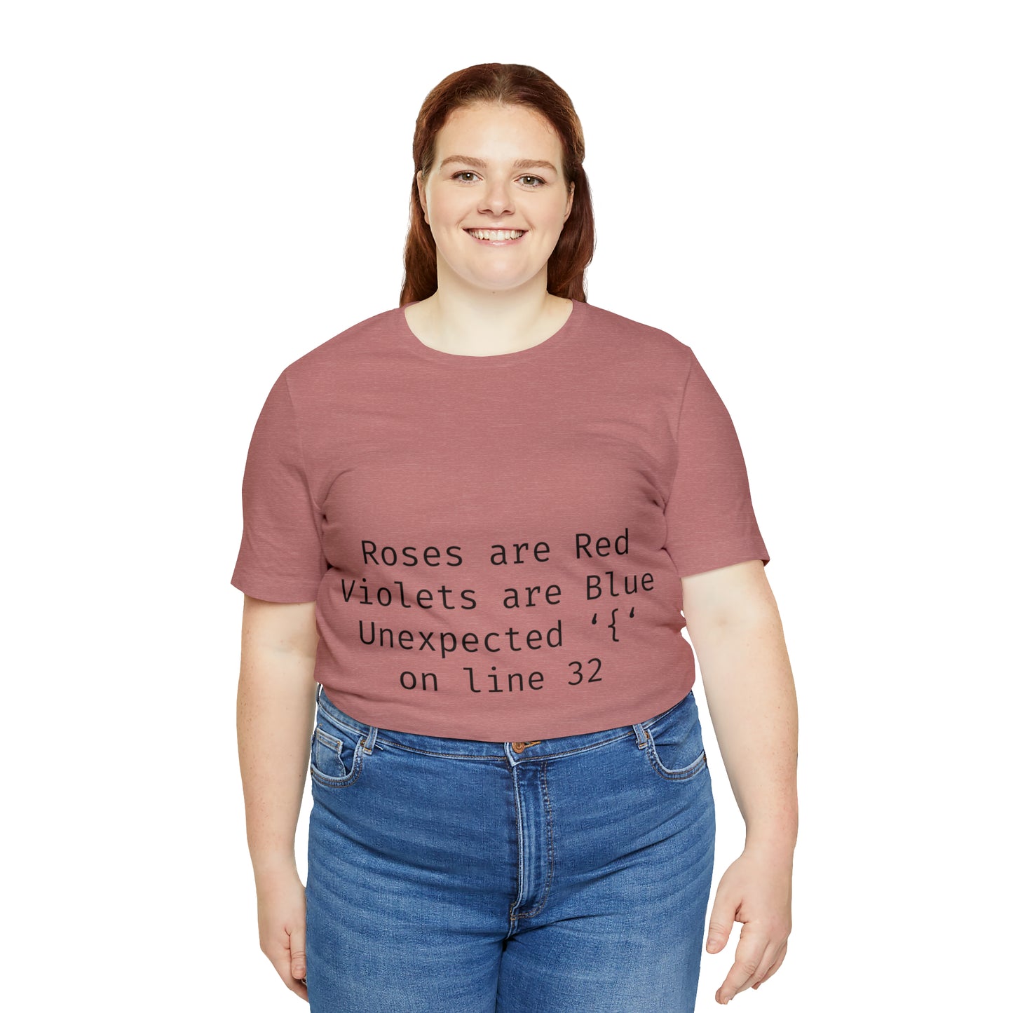 Roses are Red Programming IT for Computer Security Hackers Unisex Jersey Short Sleeve T-Shirt