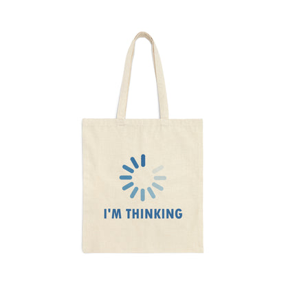 I`m Thinking Computer Nerd Funny Quotes Canvas Shopping Cotton Tote Bag