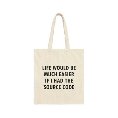 Source code Programming IT for Computer Security Hackers Canvas Shopping Cotton Tote Bag