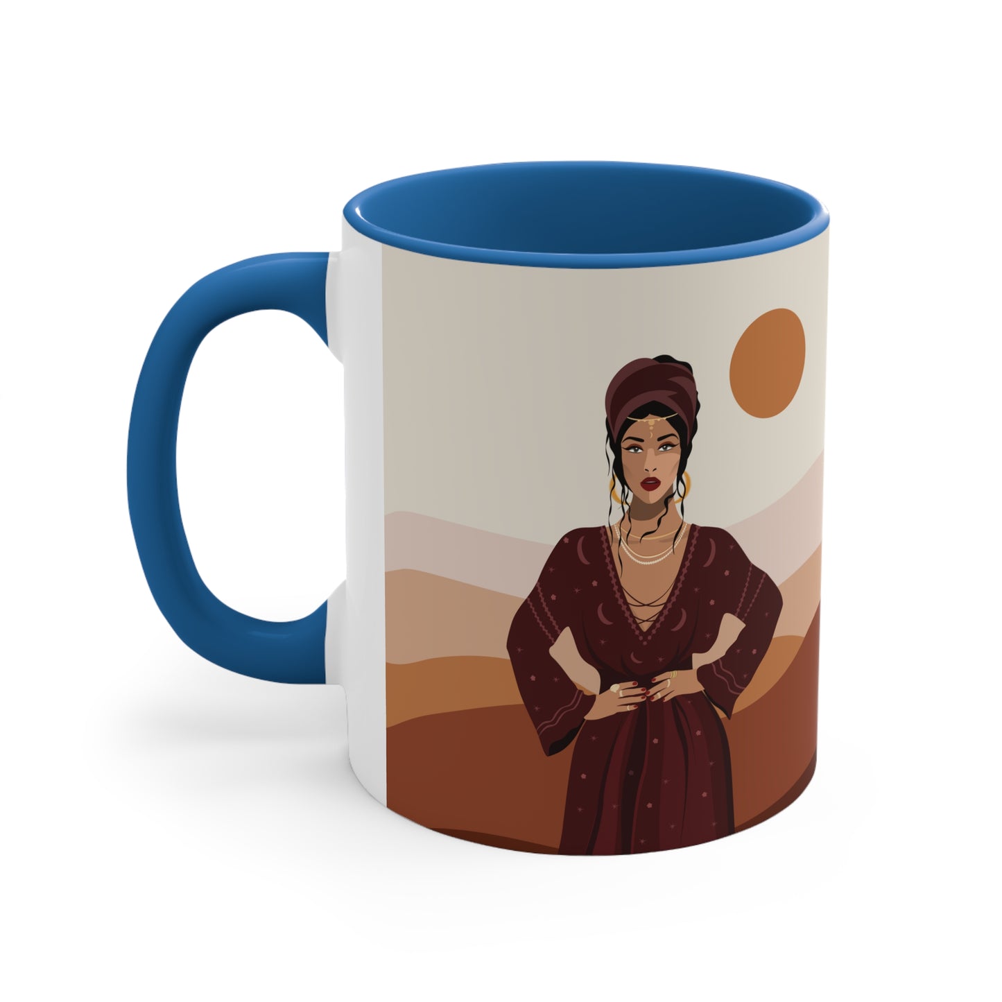 Sand Woman Desert Boho Style Art Accent Coffee Mug 11oz