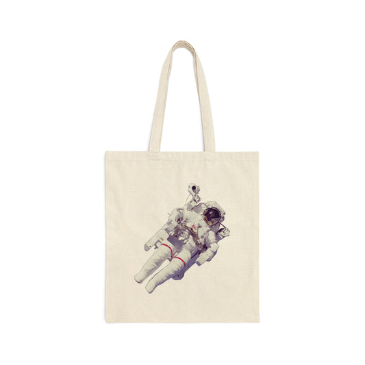 Astronaut In The Space Travel Canvas Shopping Cotton Tote Bag