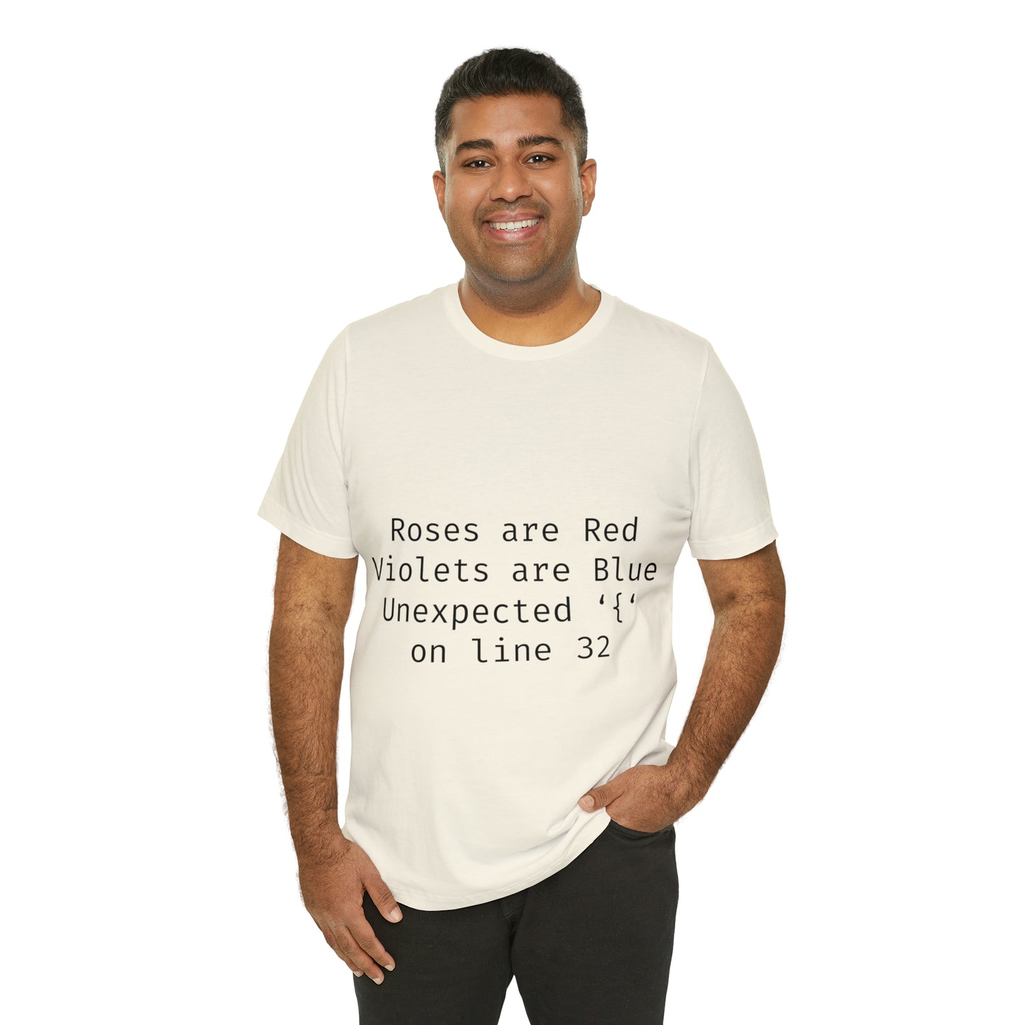 Roses are Red Programming IT for Computer Security Hackers Unisex Jersey Short Sleeve T-Shirt