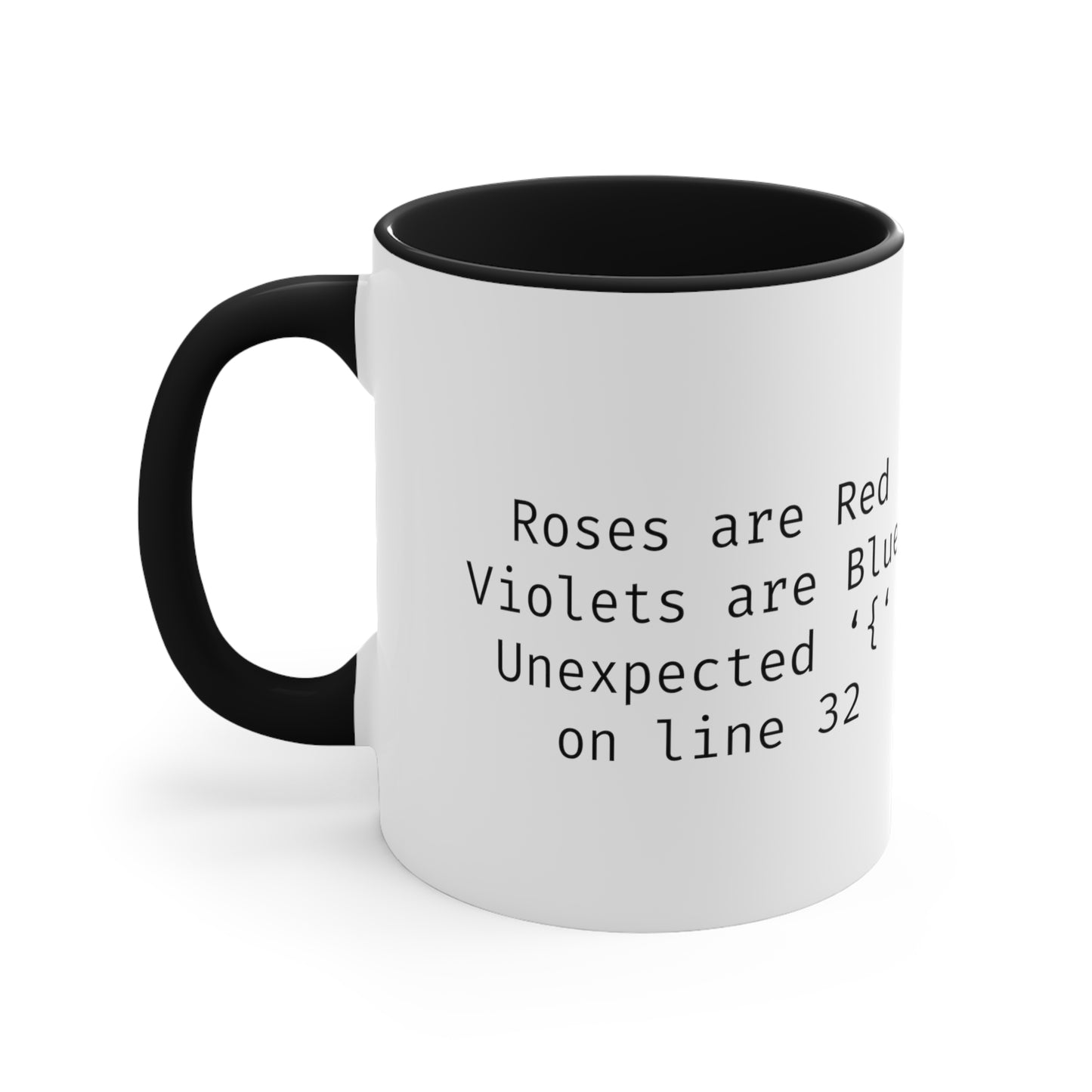 Roses are Red Programming IT for Computer Security Hackers Accent Coffee Mug 11oz