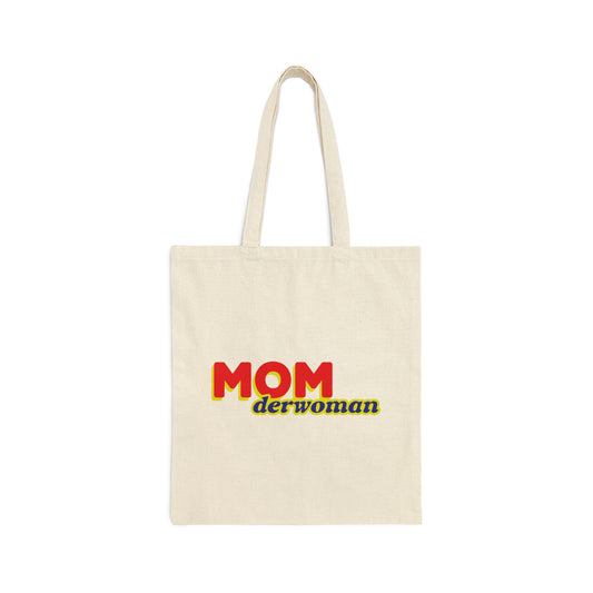 Super Mom MomderWoman Family Canvas Shopping Cotton Tote Bag