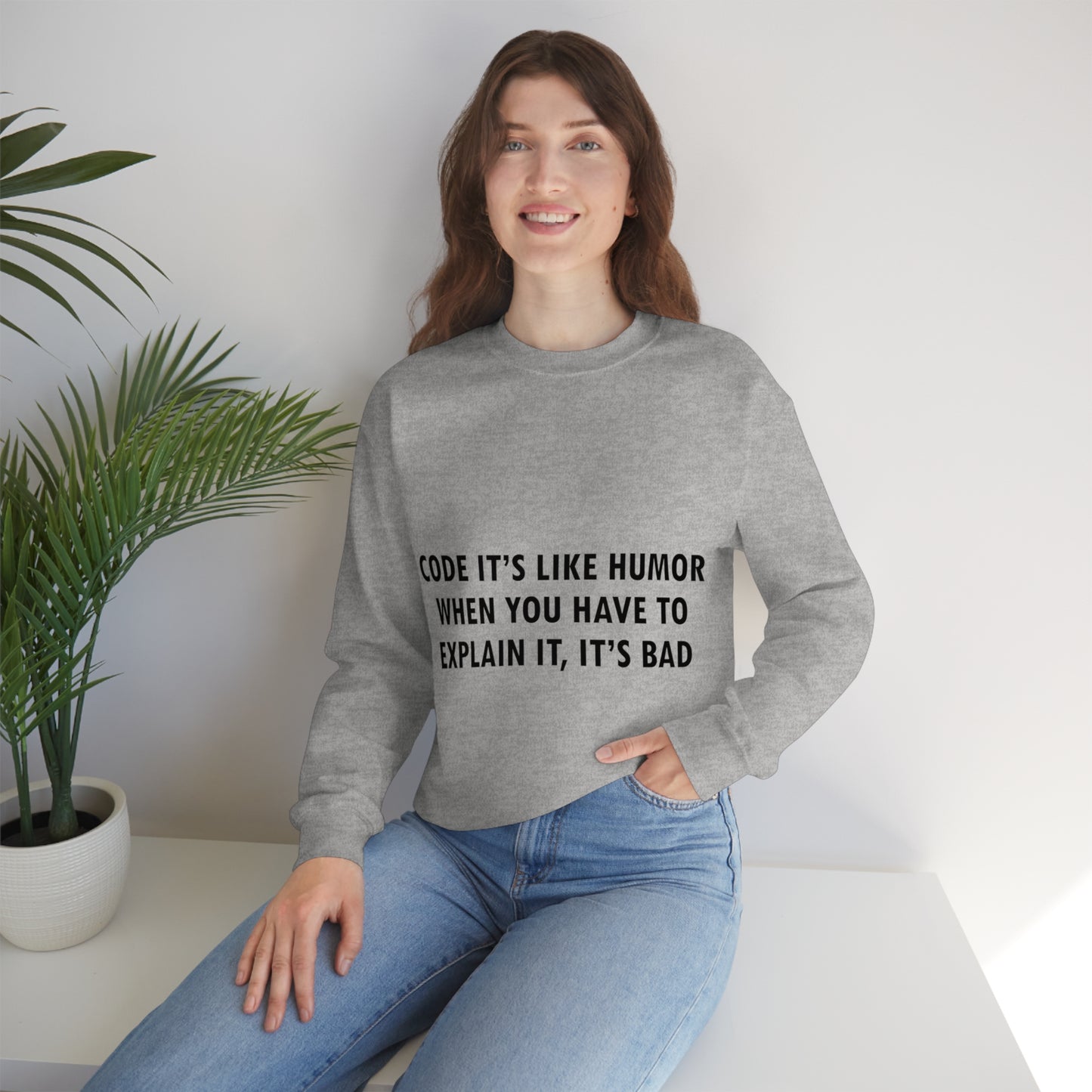 Humor Programming IT for Computer Security Hackers Unisex Heavy Blend™ Crewneck Sweatshirt