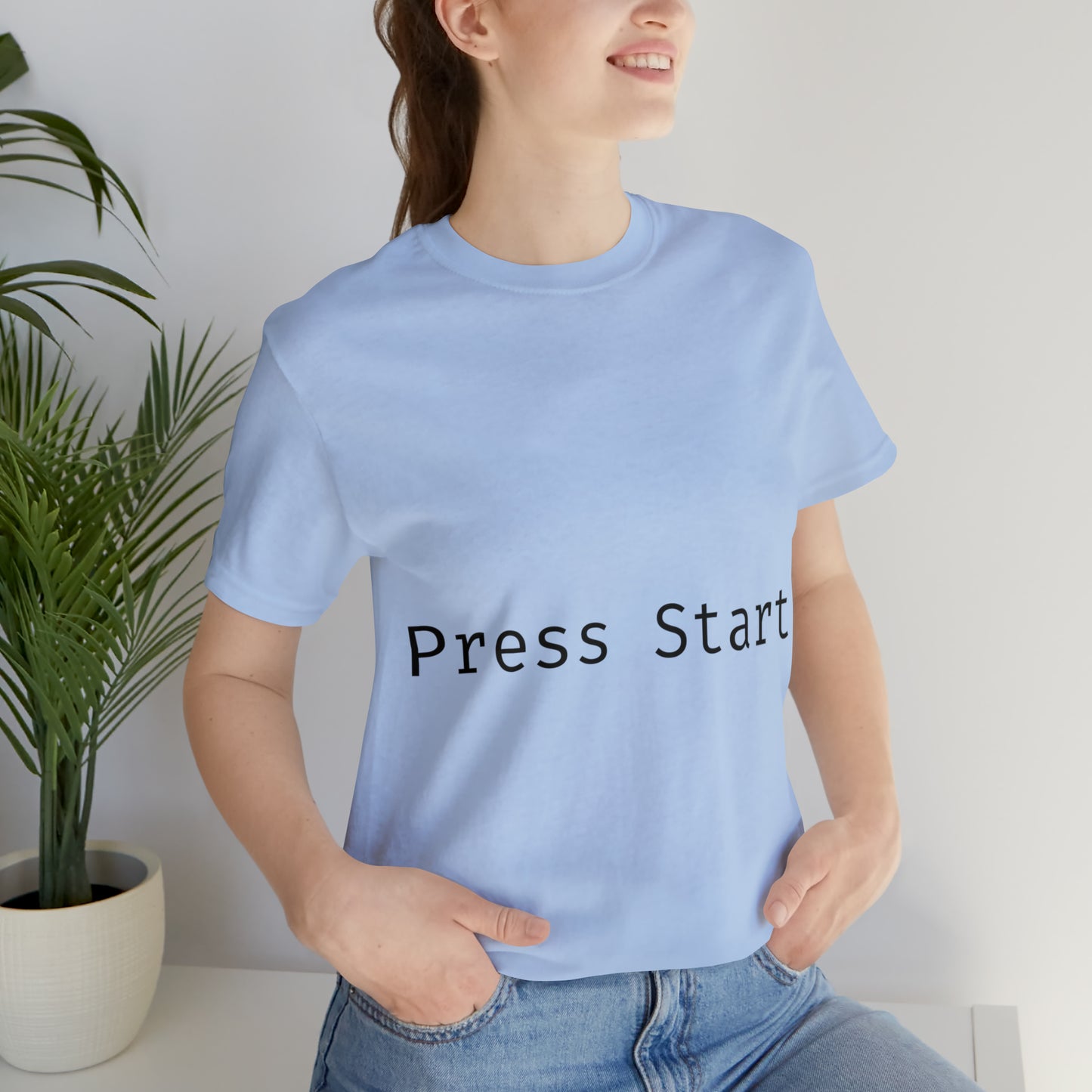 Press Start Programming IT for Computer Security Hackers Unisex Jersey Short Sleeve T-Shirt