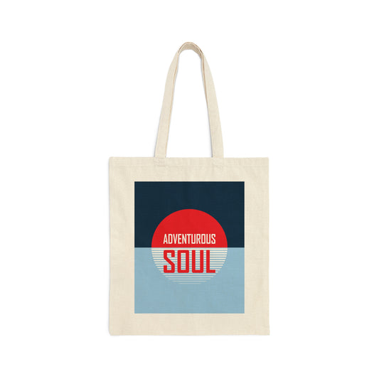 Adventurous Soul Camping Outdoors Camp Canvas Shopping Cotton Tote Bag