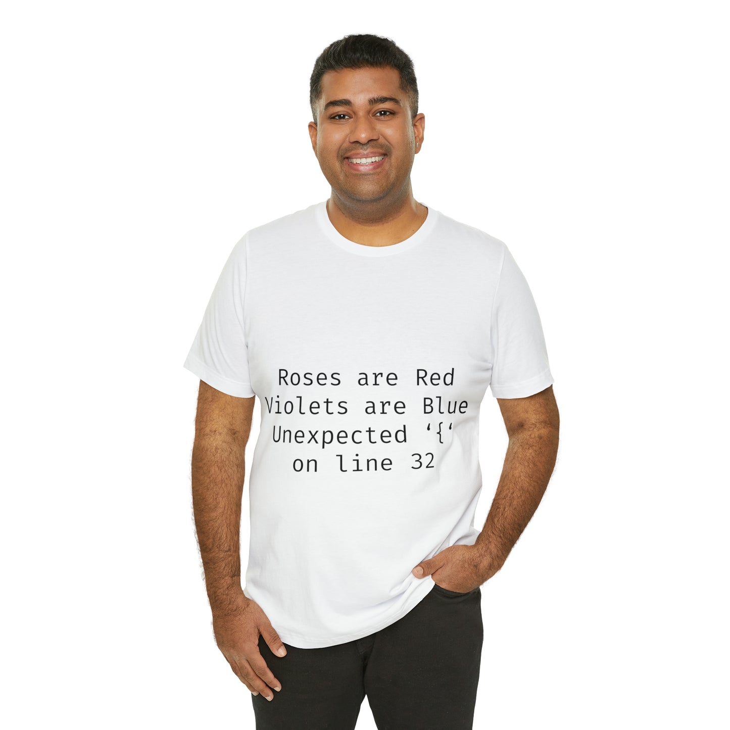 Roses are Red Programming IT for Computer Security Hackers Unisex Jersey Short Sleeve T-Shirt