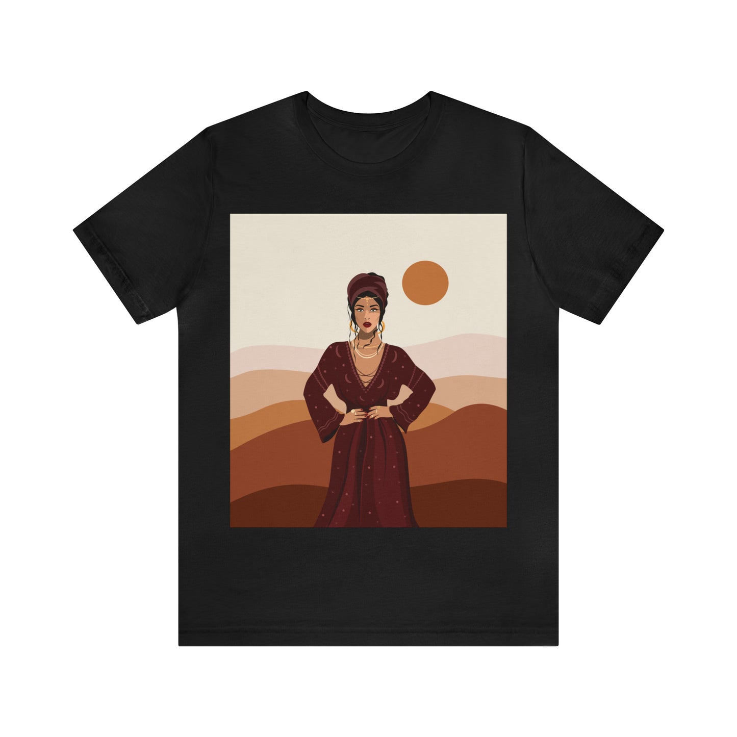 Sand Woman Desert Boho Style Art Unisex Jersey Short Sleeve T-Shirt