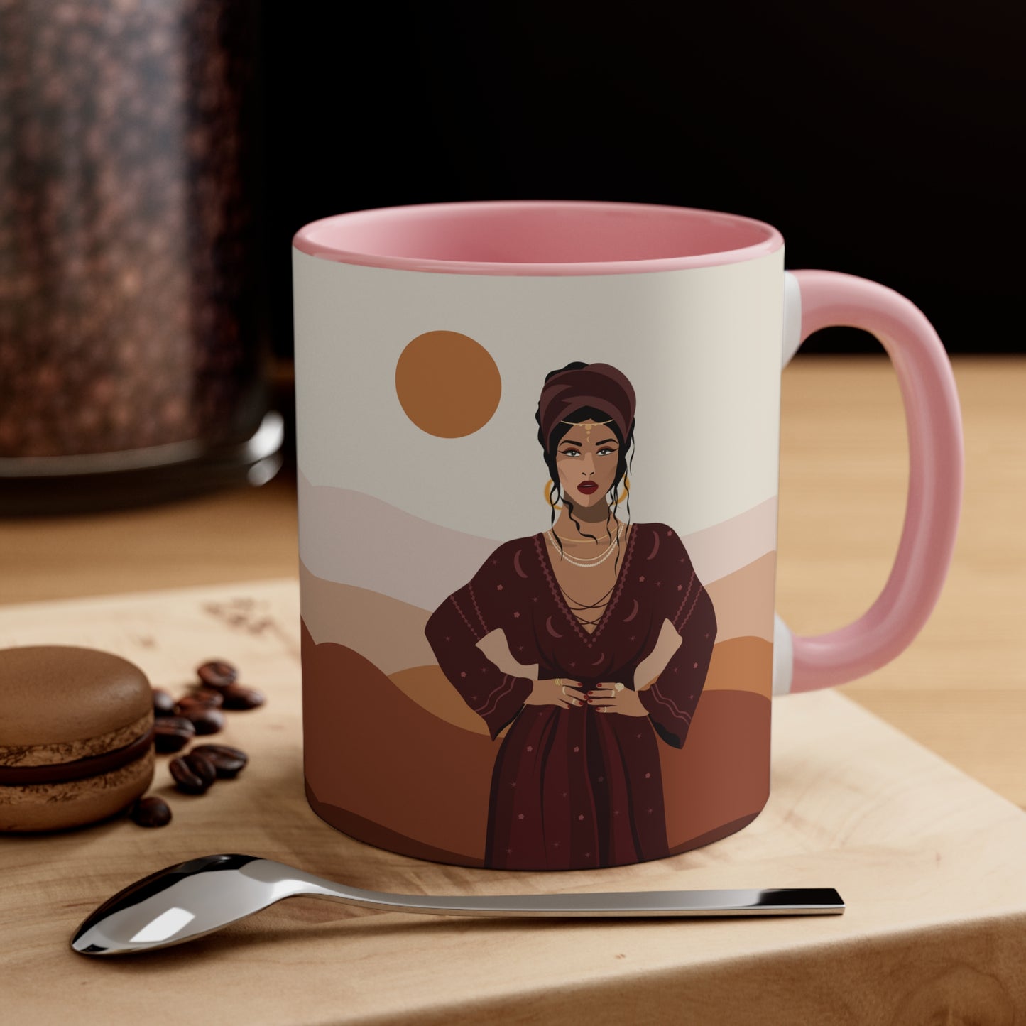 Sand Woman Desert Boho Style Art Accent Coffee Mug 11oz