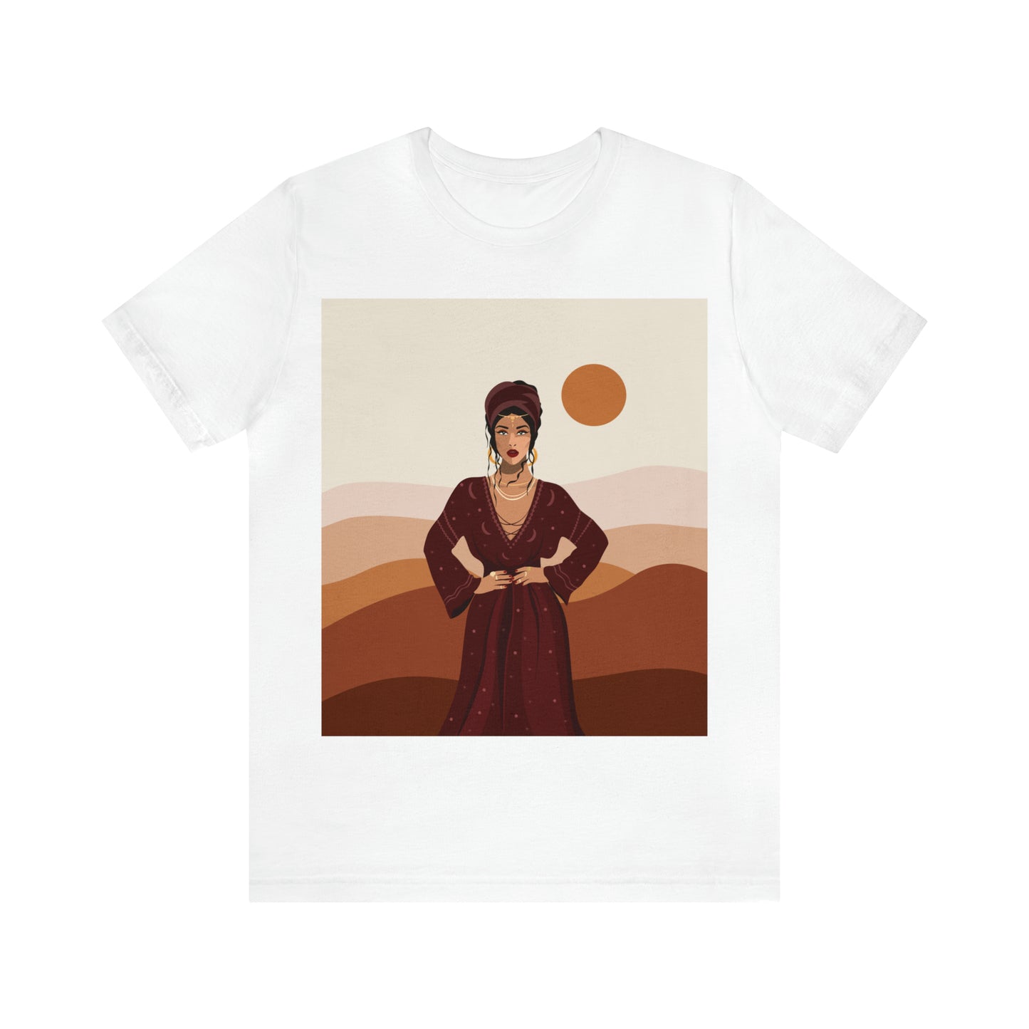 Sand Woman Desert Boho Style Art Unisex Jersey Short Sleeve T-Shirt