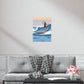 Serenity by the Sea Woman Surfing Art Classic Premium Matte Vertical Posters