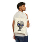 Alien Portrait Image UFO Canvas Shopping Cotton Tote Bag