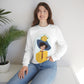 Retro Movies Woman Vintage Film Lover Unisex Heavy Blend™ Crewneck Sweatshirt