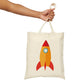 Rocket Launch Space Shuttle Kids Canvas Shopping Cotton Tote Bag