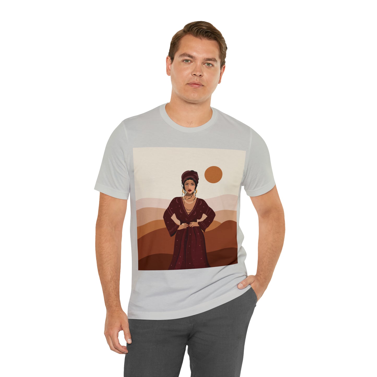 Sand Woman Desert Boho Style Art Unisex Jersey Short Sleeve T-Shirt