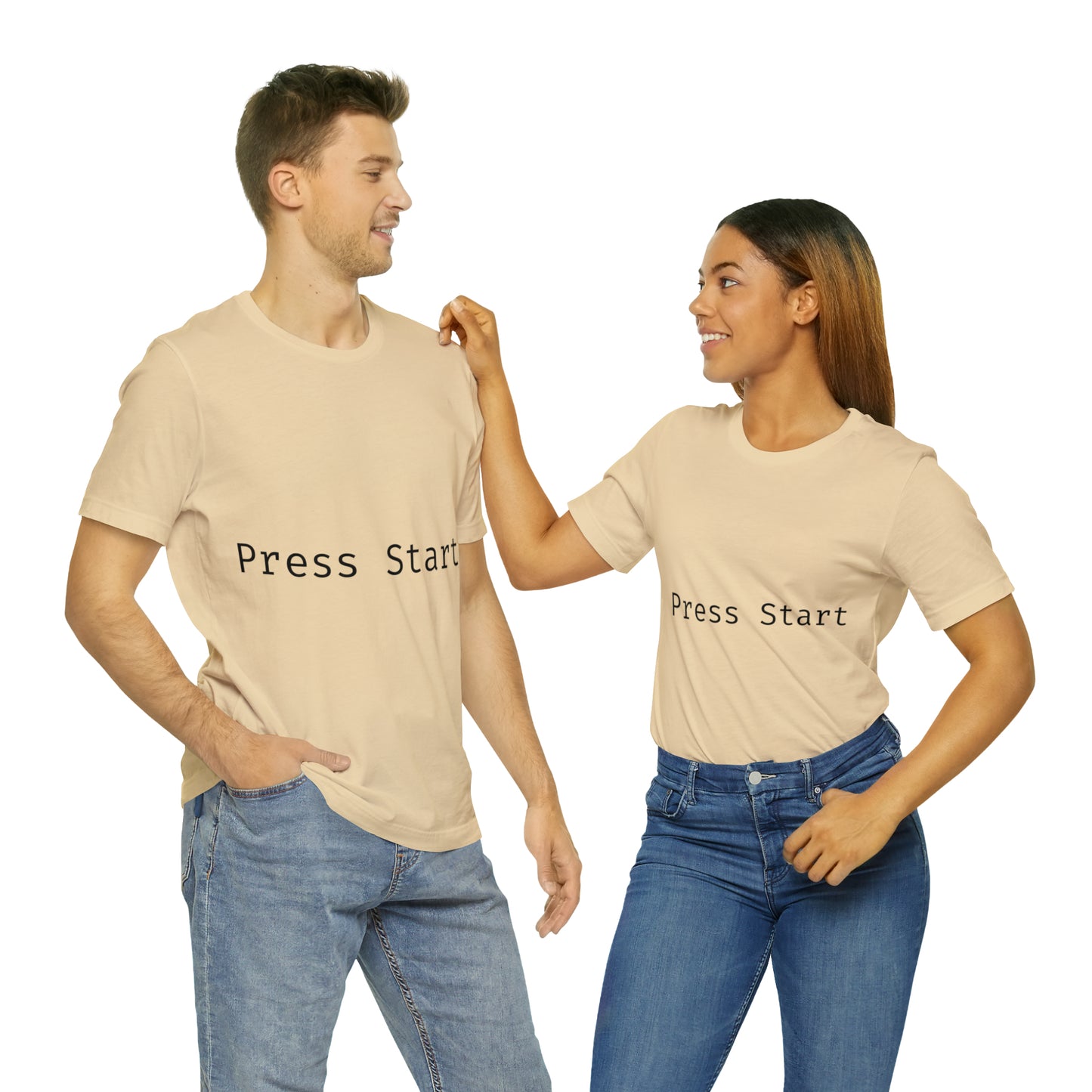 Press Start Programming IT for Computer Security Hackers Unisex Jersey Short Sleeve T-Shirt