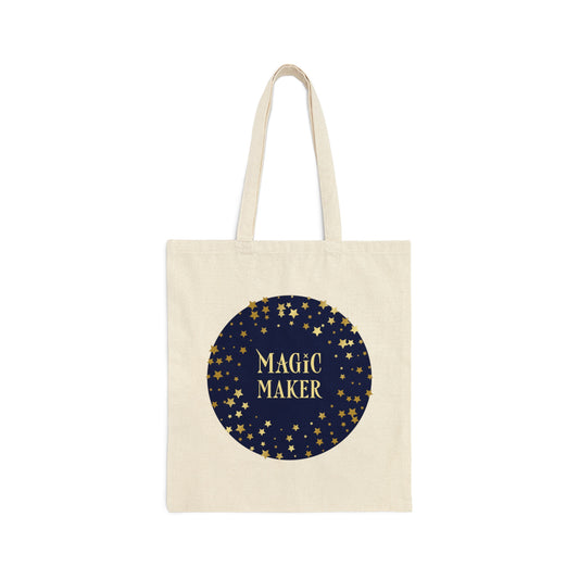 Magic Maker Xmas Holiday Quotes Canvas Shopping Cotton Tote Bag