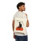 Hocus Pocus Halloween Black Cat Watching Art Canvas Shopping Cotton Tote Bag