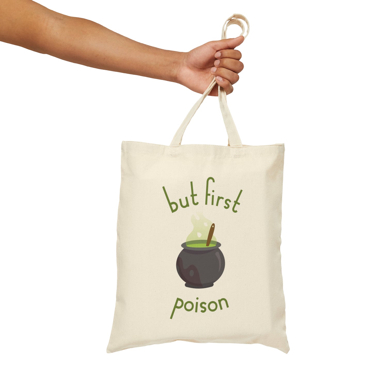 But First Poison - Witch Breafkast Halloween TV Series Canvas Shopping Cotton Tote Bag