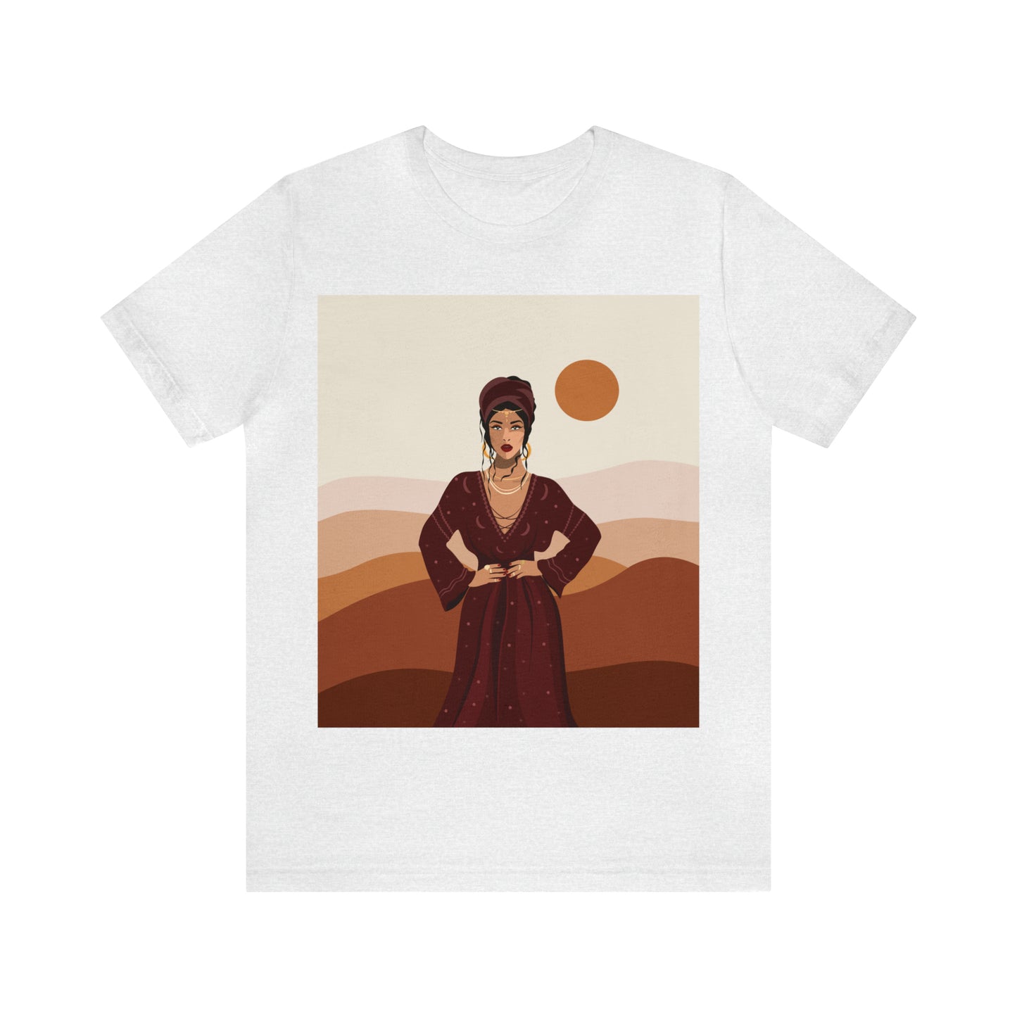 Sand Woman Desert Boho Style Art Unisex Jersey Short Sleeve T-Shirt