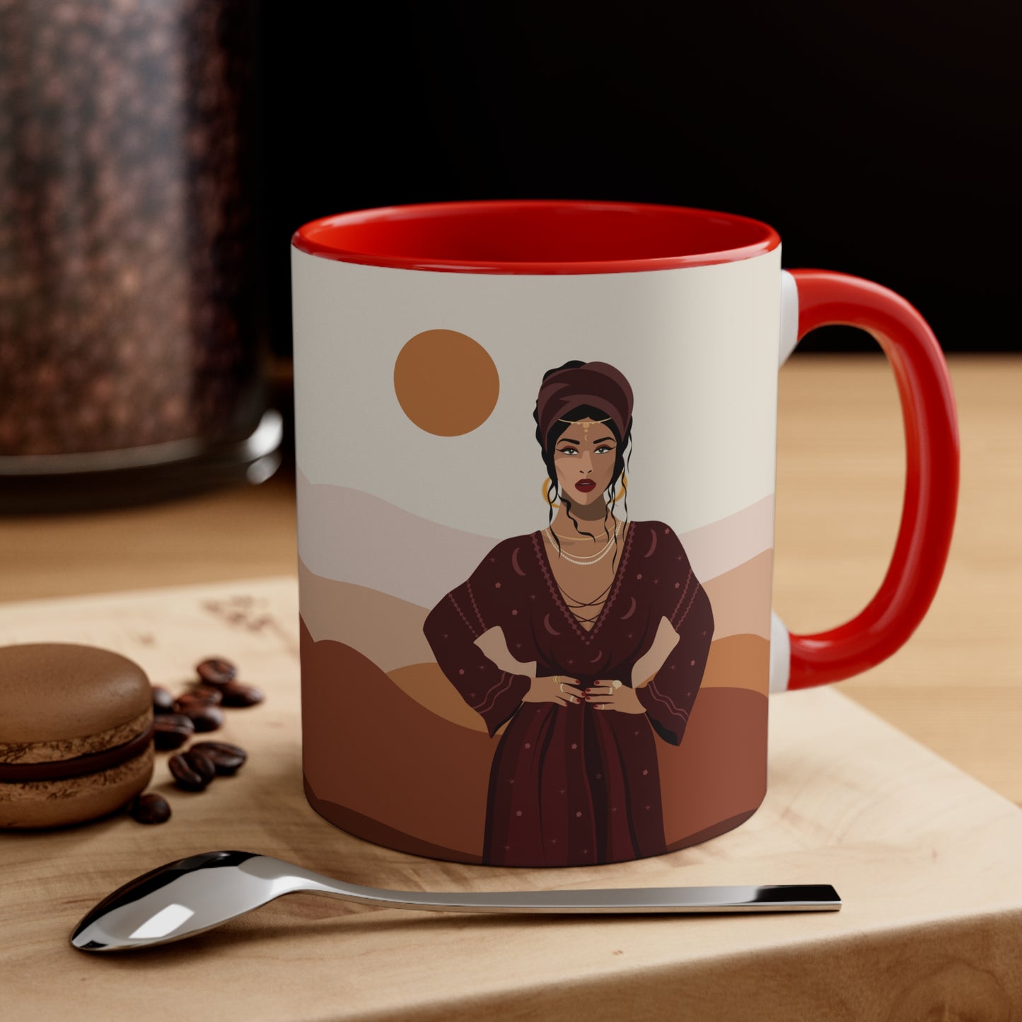 Sand Woman Desert Boho Style Art Accent Coffee Mug 11oz