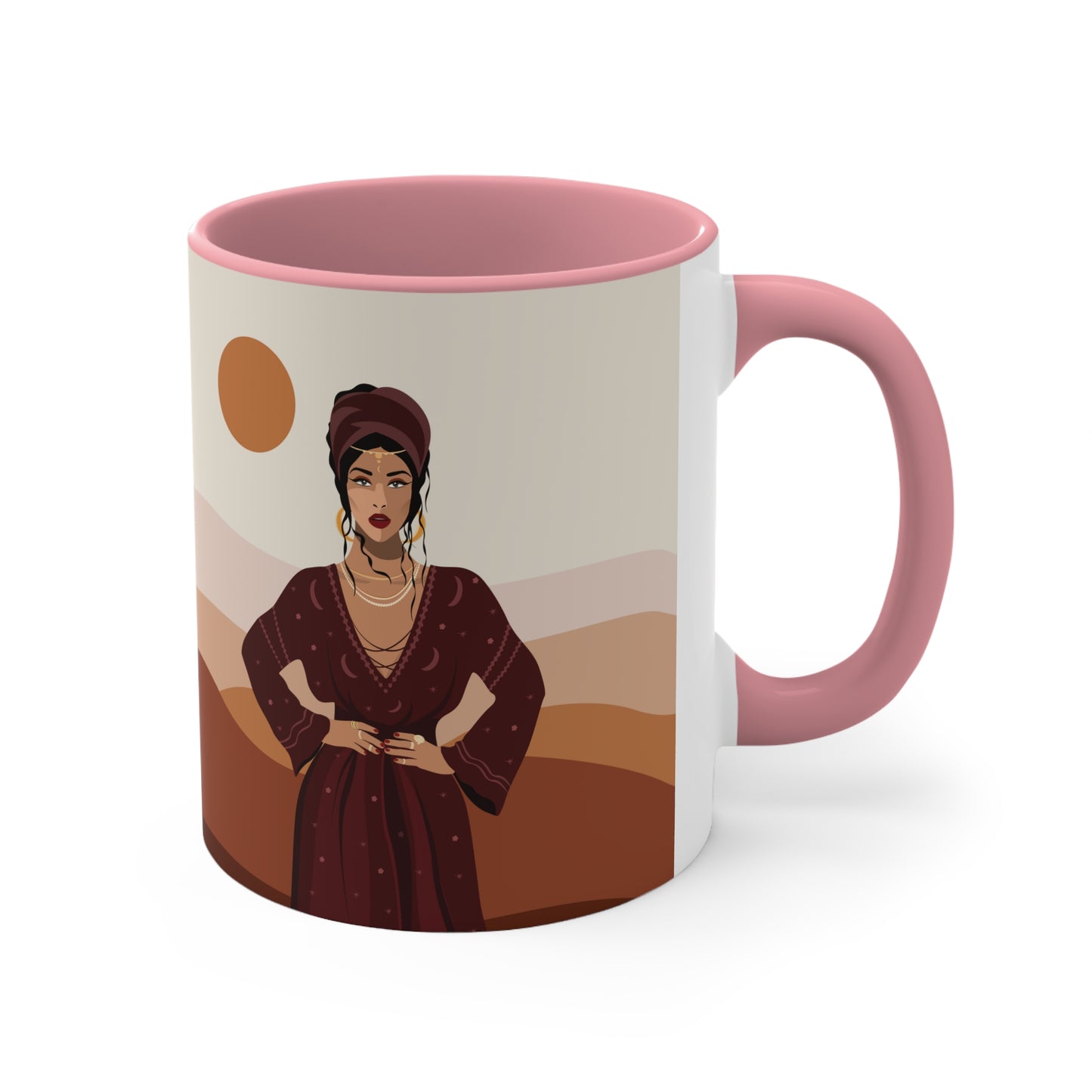 Sand Woman Desert Boho Style Art Accent Coffee Mug 11oz