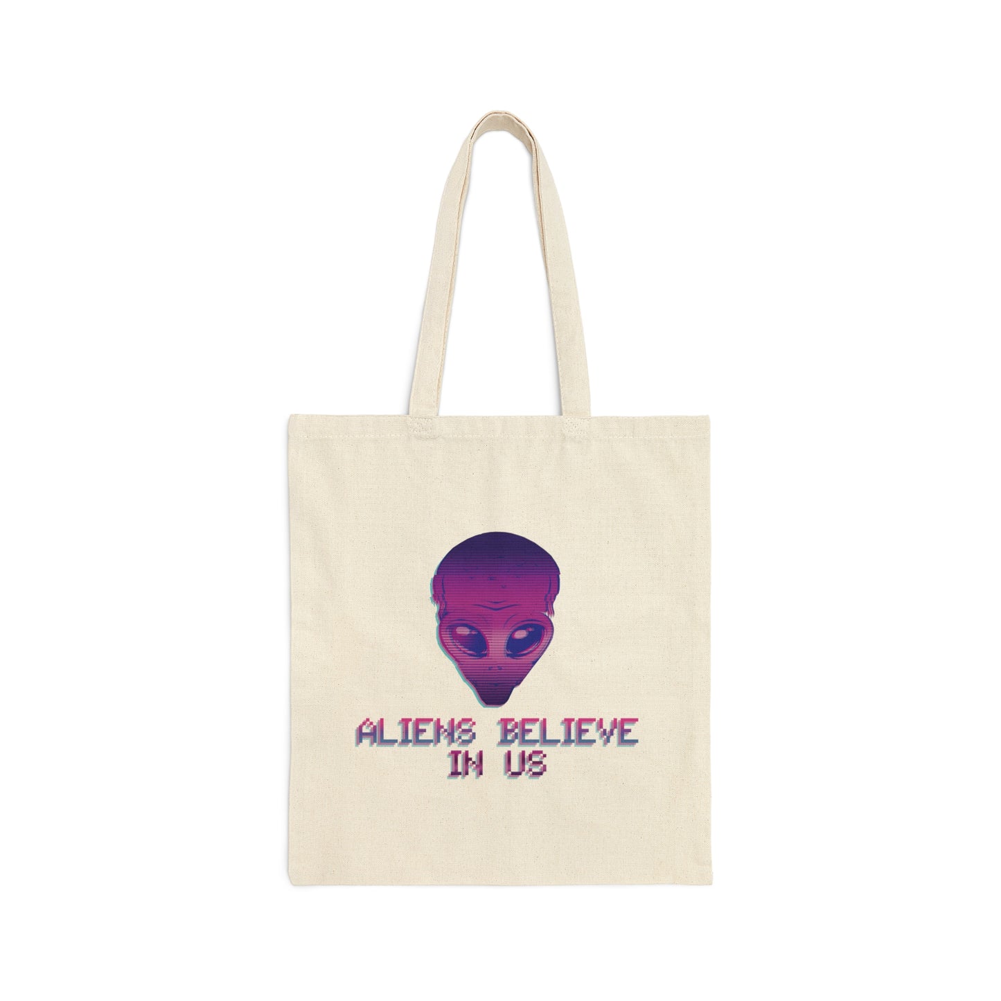 Aliens Believe In Us UFO TV Series Canvas Shopping Cotton Tote Bag