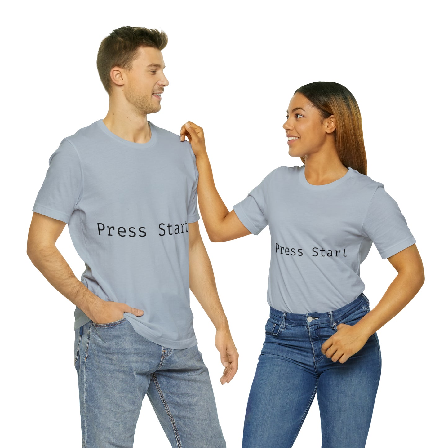 Press Start Programming IT for Computer Security Hackers Unisex Jersey Short Sleeve T-Shirt