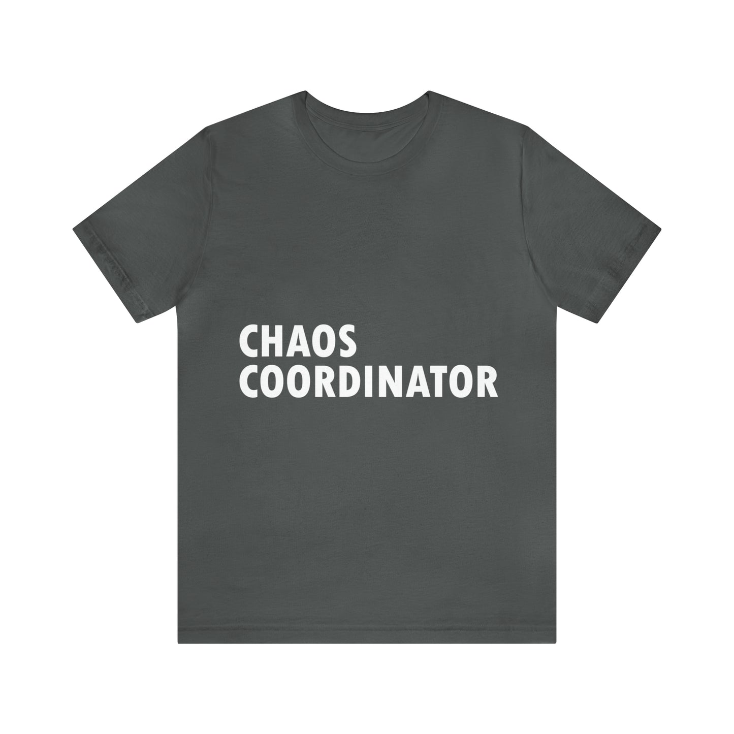 Chaos Coordinator Funny Humor Slogans Unisex Jersey Short Sleeve T-Shirt