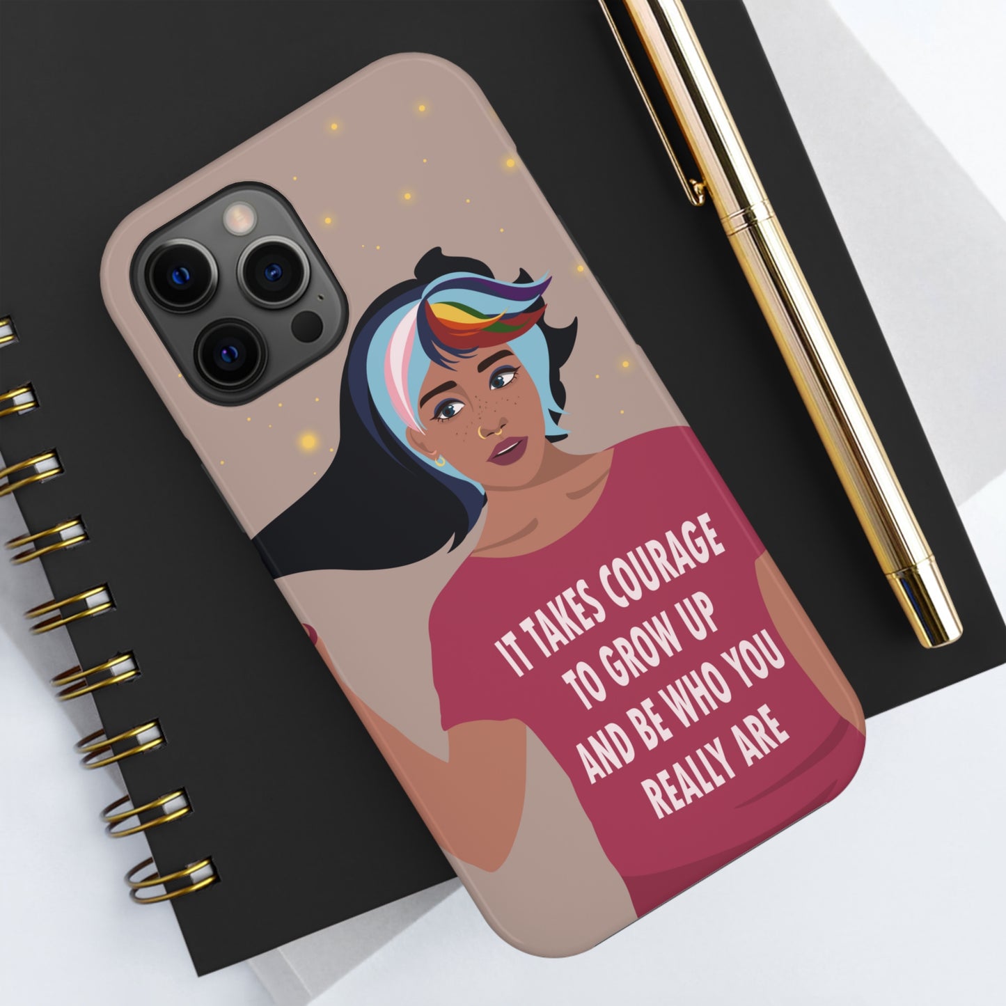 Be Who You Are LGBT Motivational Quotes Tough Phone Cases Case-Mate