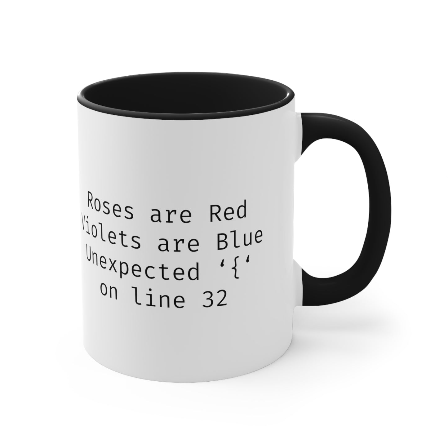 Roses are Red Programming IT for Computer Security Hackers Accent Coffee Mug 11oz