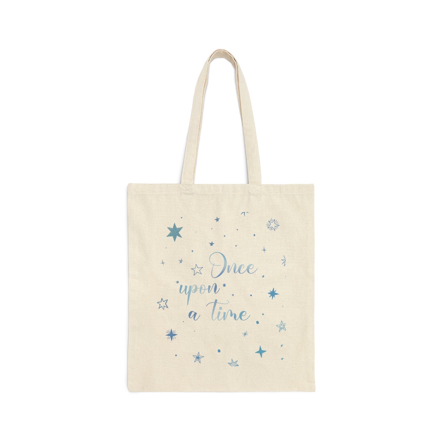 Once Upon a Time New Year Slogan Canvas Shopping Cotton Tote Bag