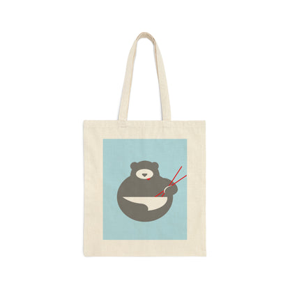 Think Noodles Think Ramen Anime Food Abstract Minimalist Art Canvas Shopping Cotton Tote Bag