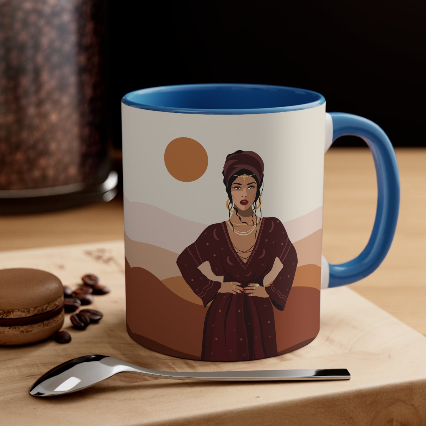 Sand Woman Desert Boho Style Art Accent Coffee Mug 11oz