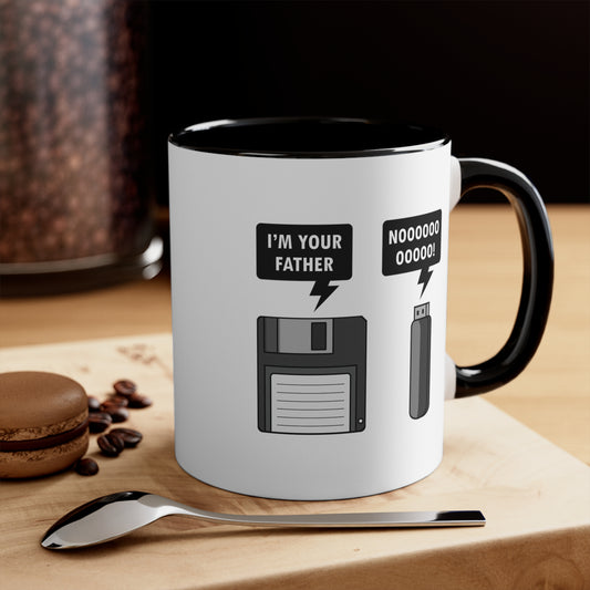 Flash Drive Programming IT for Computer Security Hackers Accent Coffee Mug 11oz