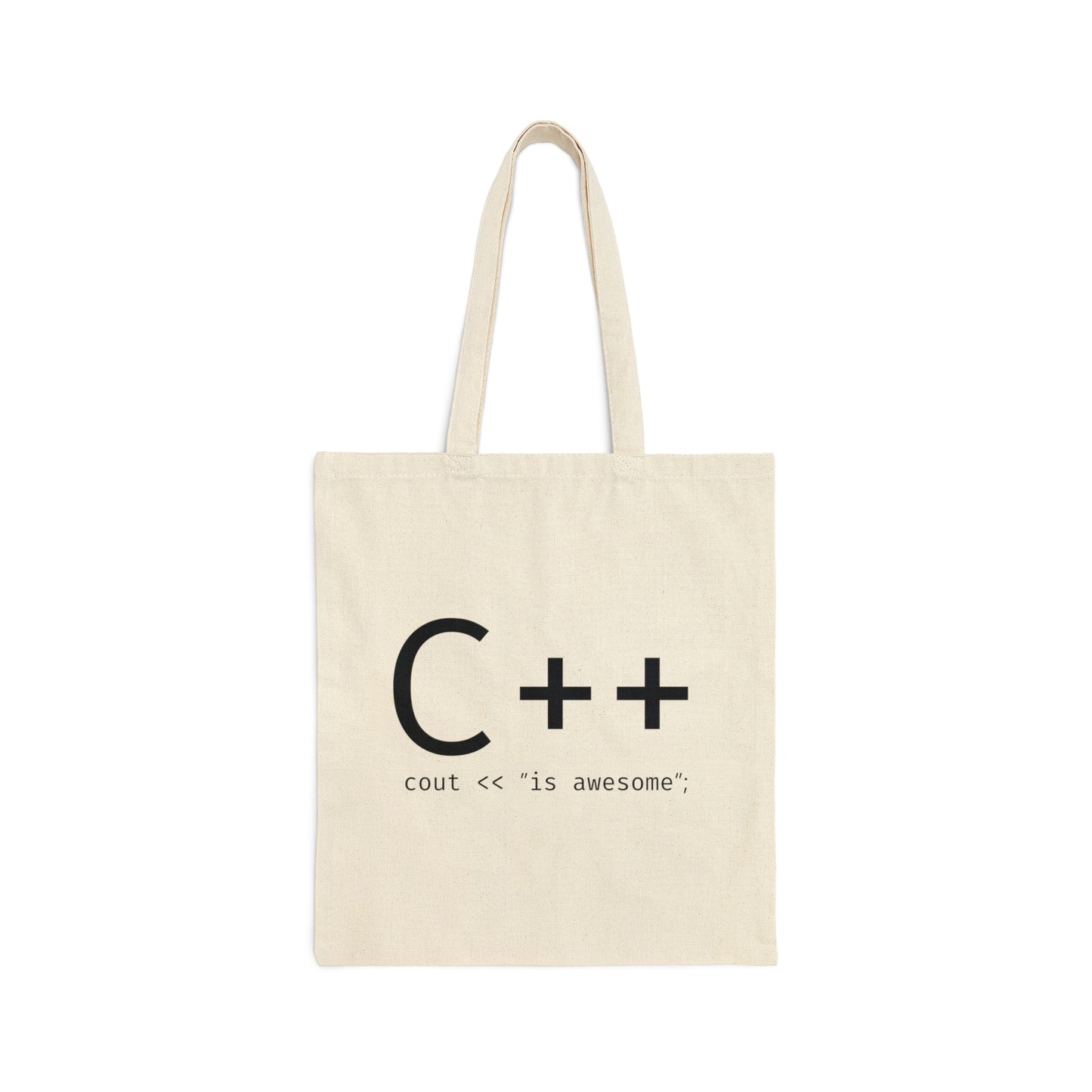 C Developer Humor Quotes Canvas Shopping Cotton Tote Bag