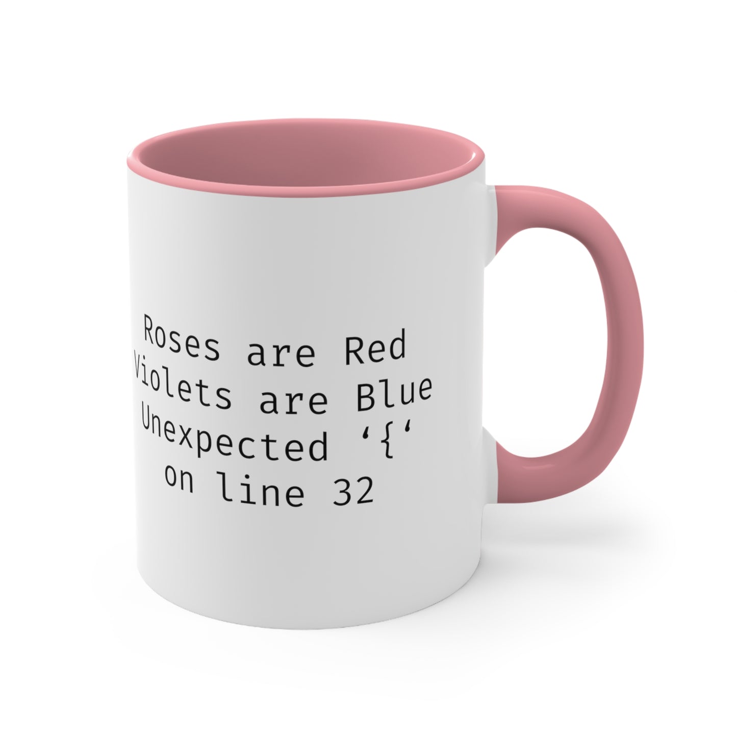 Roses are Red Programming IT for Computer Security Hackers Accent Coffee Mug 11oz