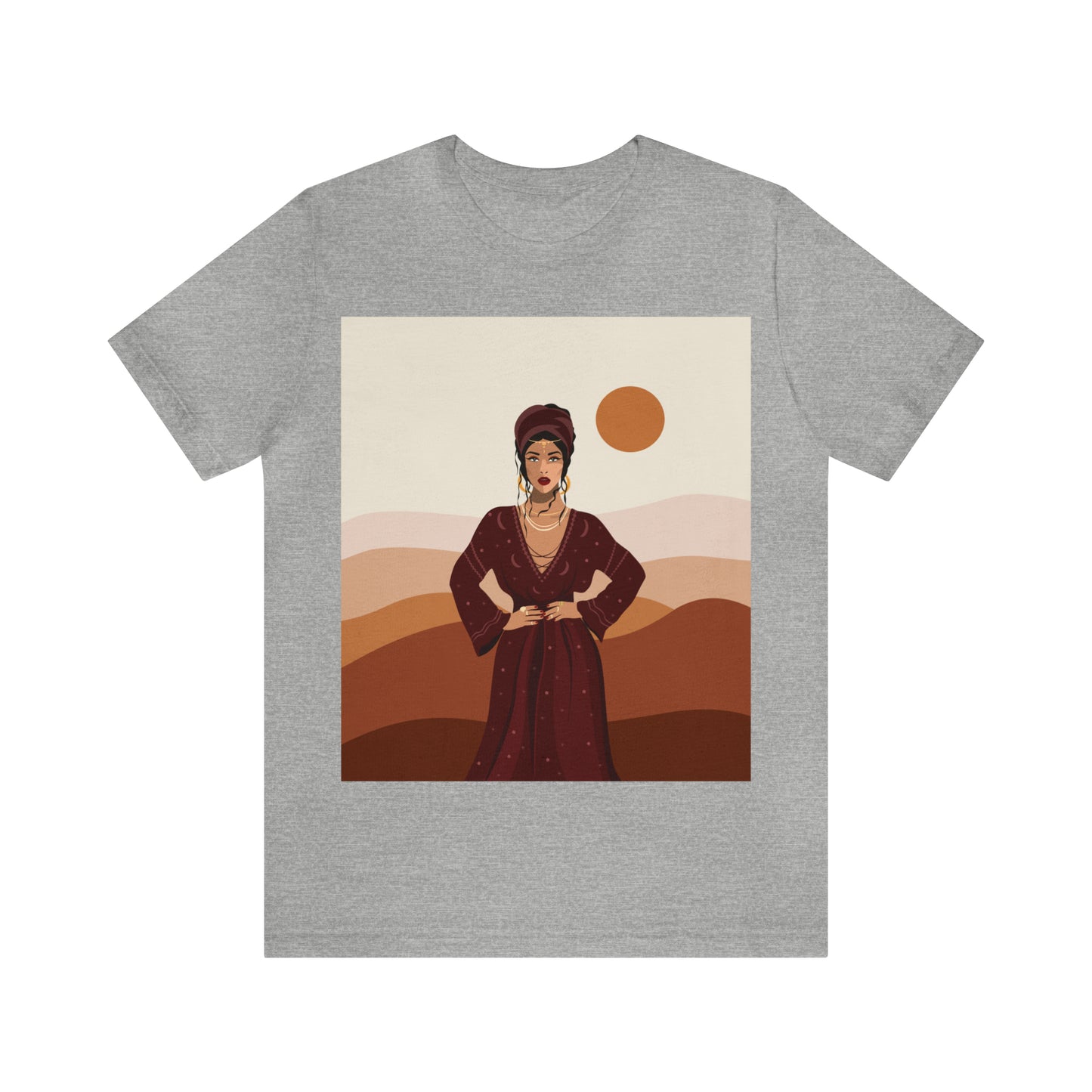 Sand Woman Desert Boho Style Art Unisex Jersey Short Sleeve T-Shirt