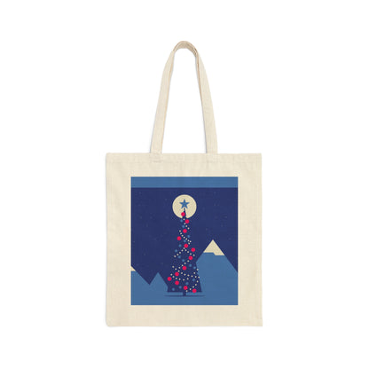 Merry Christmas Card Happy New Year Poster Minimal Art Canvas Shopping Cotton Tote Bag